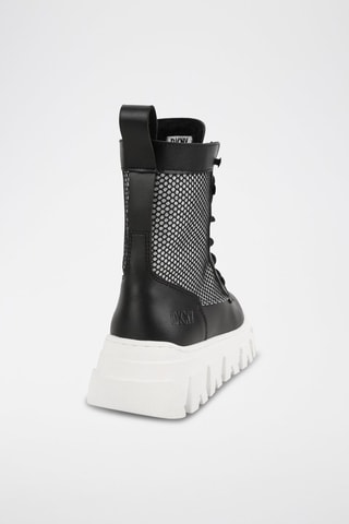 Bottes en cuir - Noir et blanc - DKNY