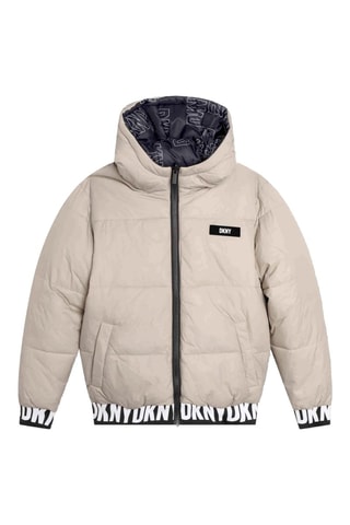 Doudoune réversible à capuche - Noir - DKNY