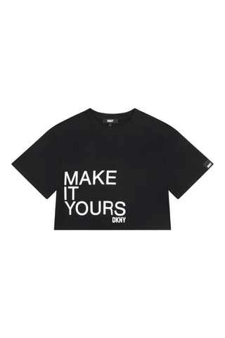 T-shirt en coton biologique - Noir - DKNY