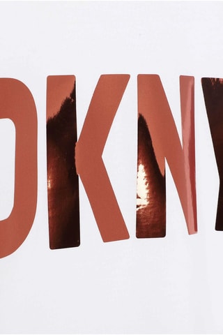 T-shirt en coton biologique - Blanc - DKNY