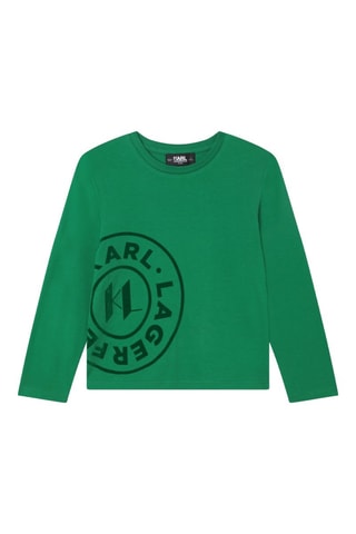 T-shirt en coton biologique - Vert - Karl Lagerfeld