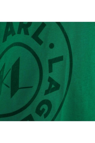 T-shirt en coton biologique - Vert - Karl Lagerfeld