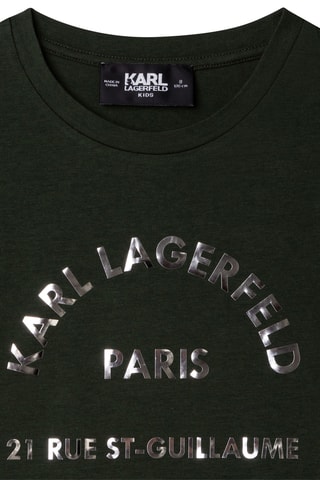 T-shirt en coton biologique - Kaki - Karl Lagerfeld