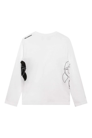 T-shirt en coton biologique - Blanc - Karl Lagerfeld