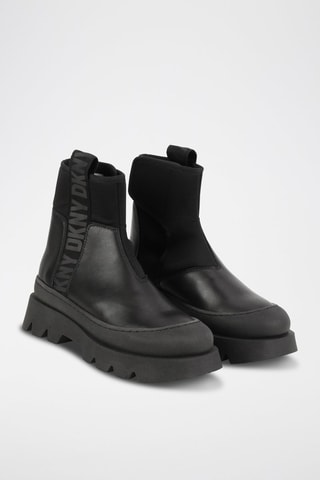 Bottines Chelsea en cuir - Noir - DKNY