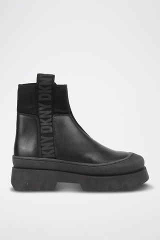 Bottines Chelsea en cuir - Noir - DKNY