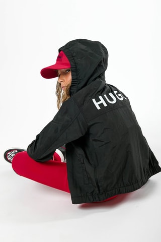 Coupe-vent à capuche - Noir - Hugo