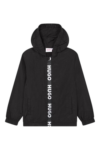 Coupe-vent à capuche - Noir - Hugo