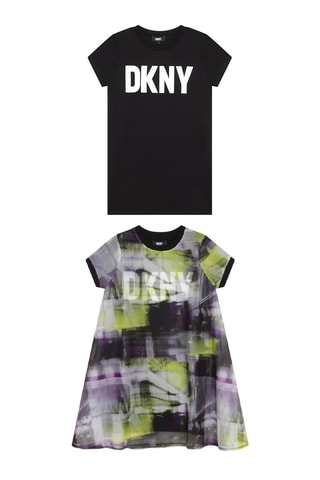 Robe 2-en-1 - Noir et violet - DKNY