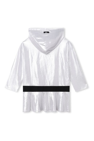 Robe à capuche - Argenté - DKNY