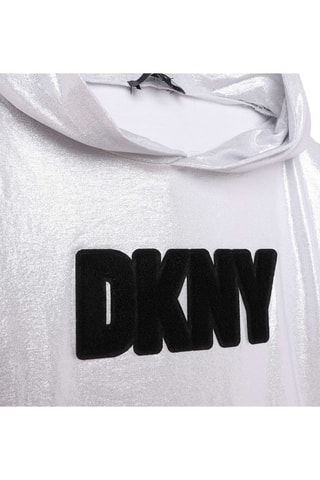 Robe à capuche - Argenté - DKNY