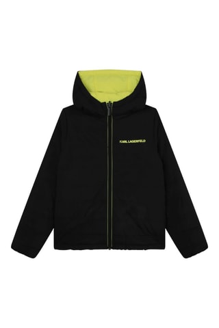 Doudoune réversible à capuche - Jaune et noir - Karl Lagerfeld