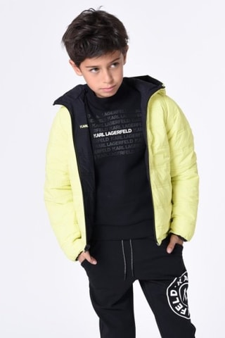 Doudoune réversible à capuche - Jaune et noir - Karl Lagerfeld