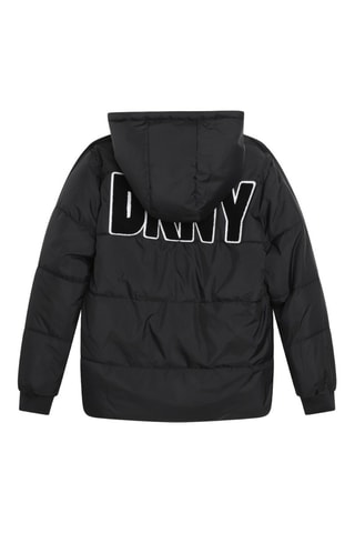 Doudoune réversible à capuche - Noir et argenté - DKNY