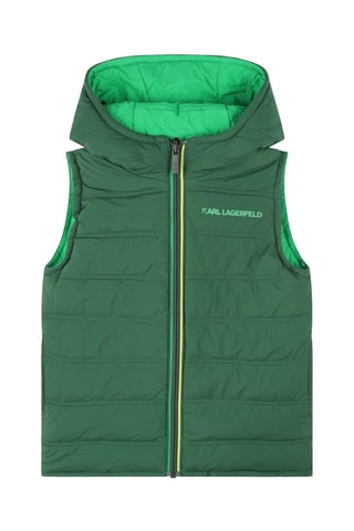 Doudoune réversible sans manches - Vert - Karl Lagerfeld
