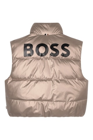 Doudoune sans manches réversible - Noir et doré - Boss