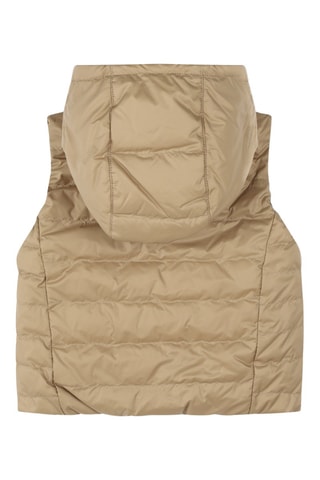 Doudoune sans manches et réversible à capuche - Beige - Boss