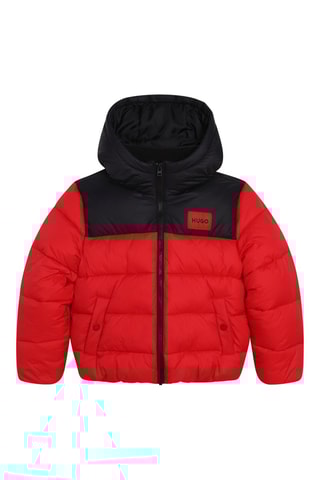 Doudoune matelassée à capuche - Rouge - Hugo