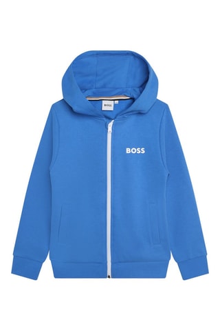 Sweat à capuche - Bleu - Boss
