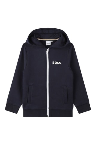 Sweat à capuche - Bleu - Boss