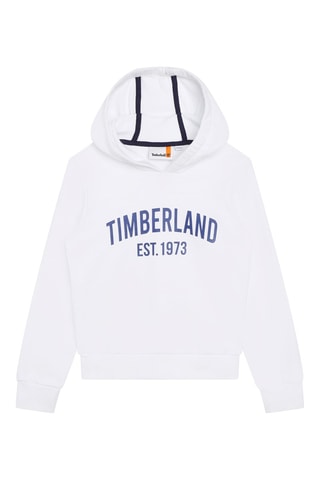 Sweat à capuche en coton biologique Blanc - Timberland