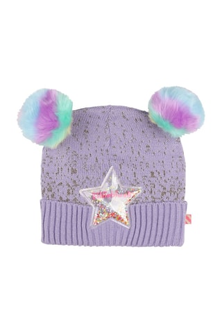Bonnet à pompons - Mauve - Billieblush