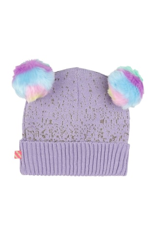 Bonnet à pompons - Mauve - Billieblush