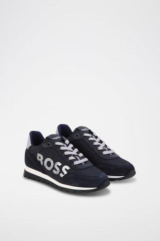 Baskets en cuir - Bleu marine - Boss