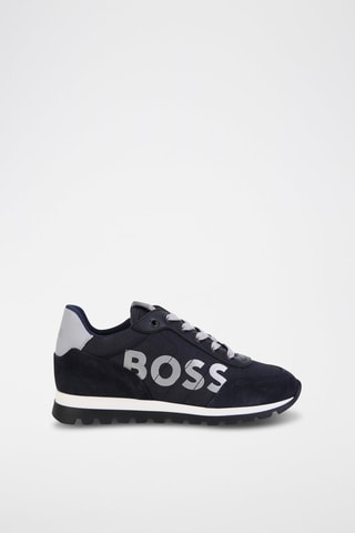 Baskets en cuir - Bleu marine - Boss