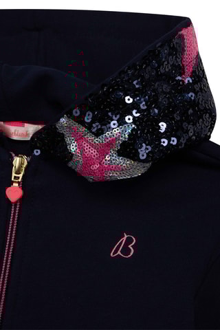 Gilet à capuche Noir - Billieblush