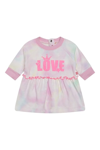Robe tie and dye Ecru et rose