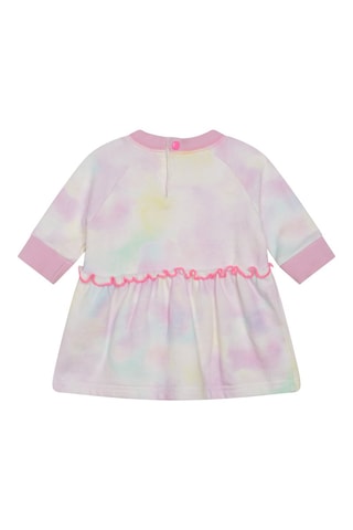 Robe tie and dye Ecru et rose