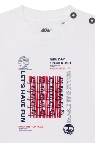 T-shirt en coton biologique - Blanc  - Timberland
