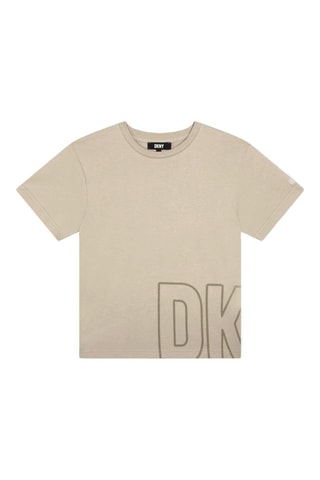 T-shirt en coton biologique - Beige - DKNY