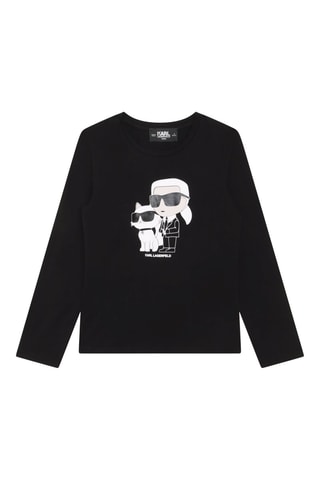 T-shirt en coton biologique - Noir - Karl Lagerfeld