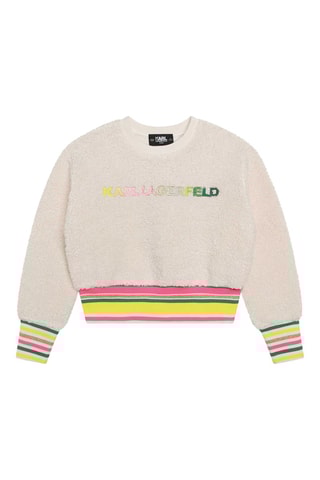 Sweat polaire - Ecru - Karl Lagerfeld