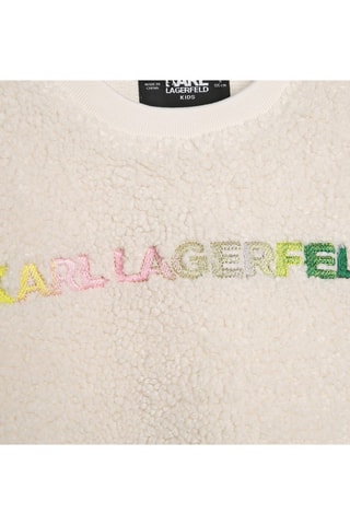 Sweat polaire - Ecru - Karl Lagerfeld