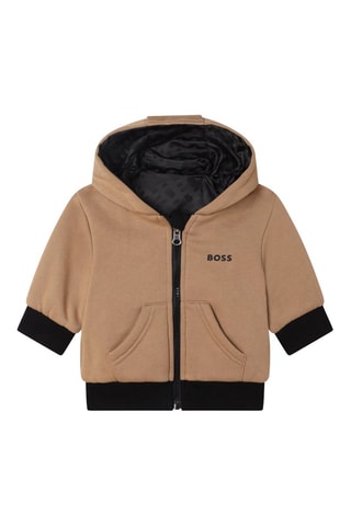 Sweat à capuche réversible - Beige - Boss