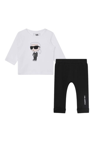 T-shirt et pantalon - Blanc et noir - Karl Lagerfeld