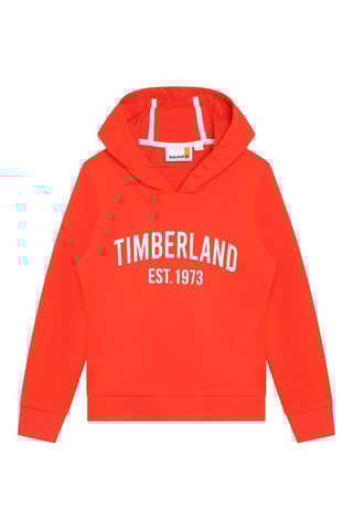 Sweat à capuche en coton biologique Rouge - Timberland