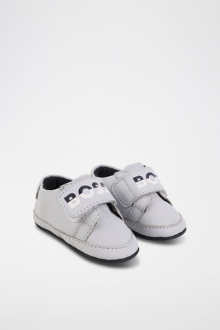 Chaussons en cuir - Gris - Boss