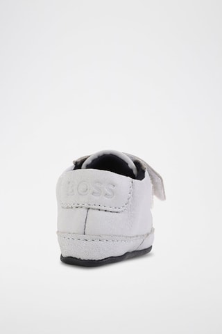 Chaussons en cuir - Gris - Boss