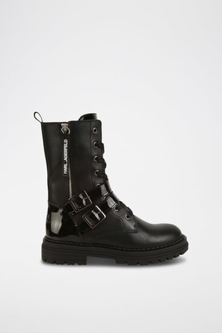 Bottines en cuir - Noir - Karl Lagerfeld