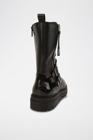 Bottines en cuir - Noir - Karl Lagerfeld