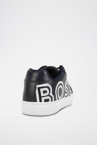 Baskets en cuir - Bleu - Boss