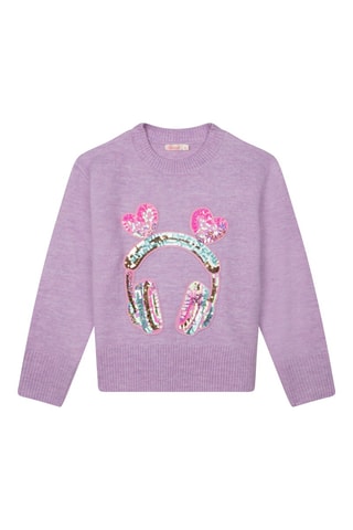 Pull - Violet chiné - Billieblush