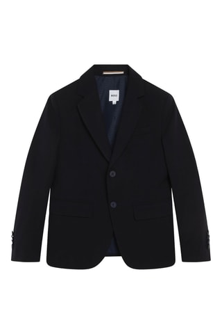 Veste en laine - Bleu marine - Boss