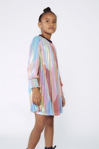 Robe plissée Rose et turquoise - Billieblush