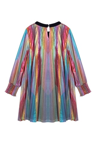 Robe plissée Rose et turquoise - Billieblush
