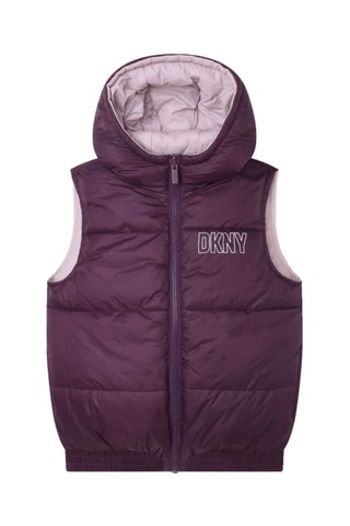 Doudoune réversible sans manches - Violet et rose - DKNY